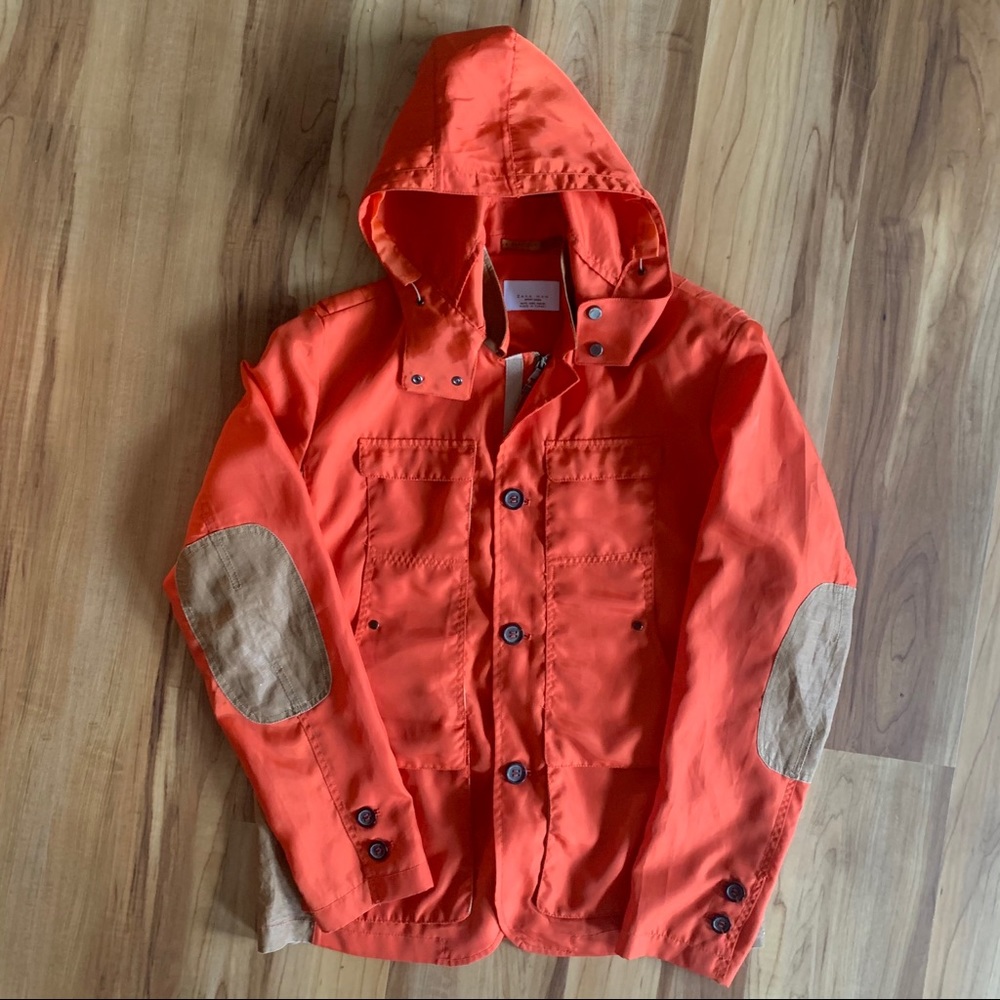 Orange Zara Windbreaker